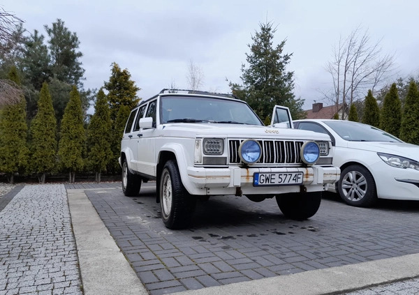 Jeep Cherokee cena 16000 przebieg: 152700, rok produkcji 1990 z Tuszyn małe 56